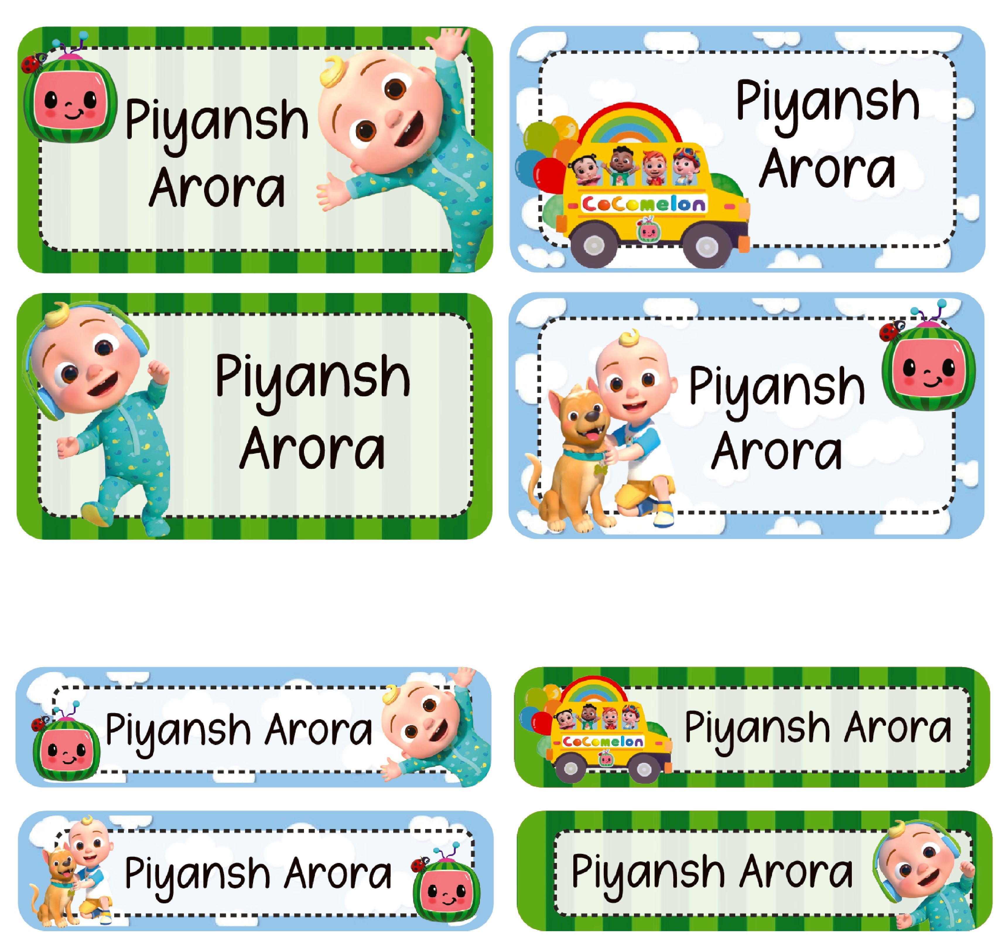 Personalized Rectangular Name Labels