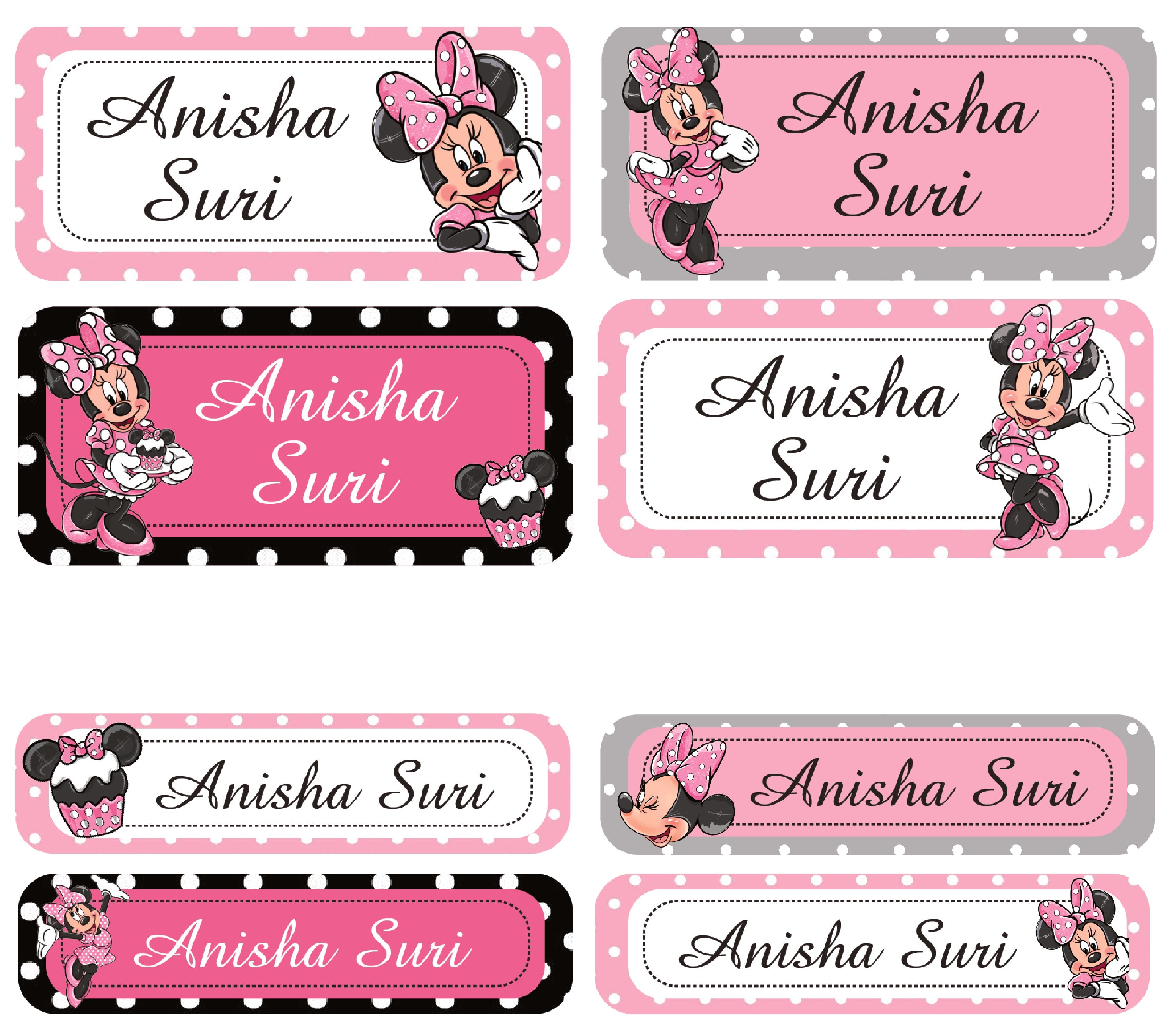 Personalized Rectangular Name Labels