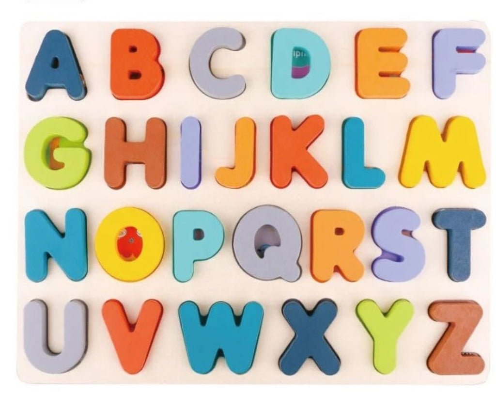 Alphabet Board - Educational Wooden Puzzle for Learning The Alphabet