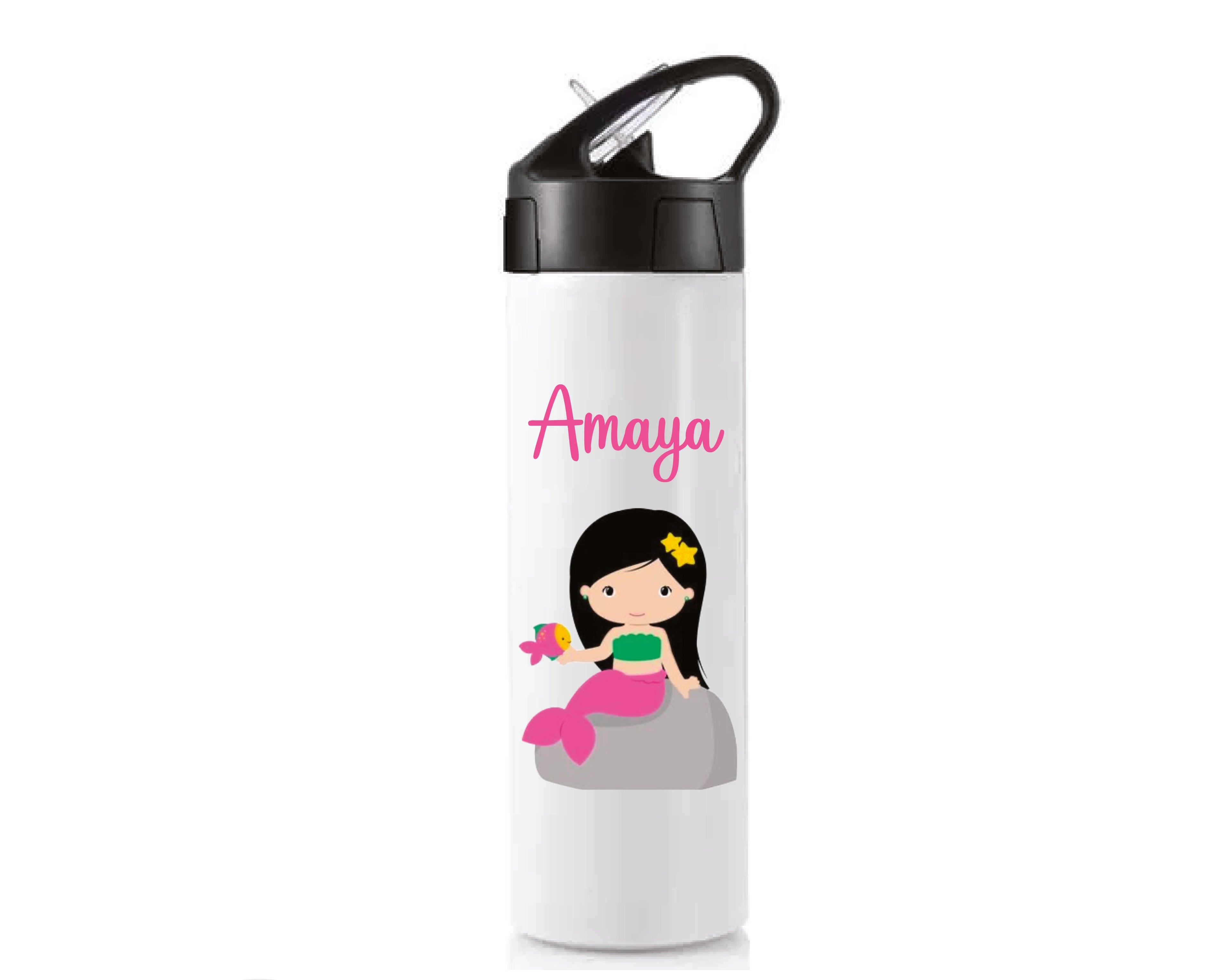 Personalised Sipper Bottle With Straw