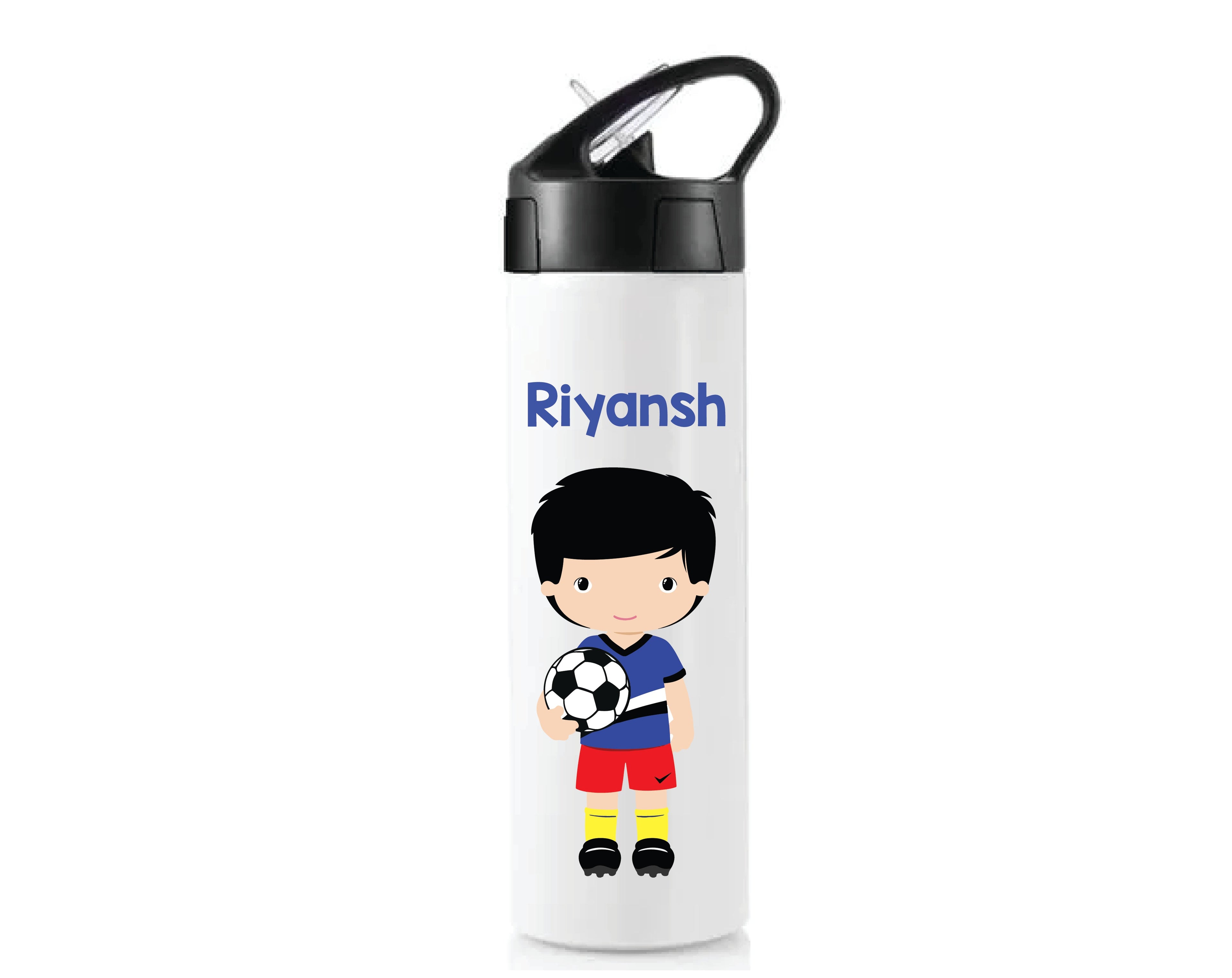 Personalised Sipper Bottle With Straw