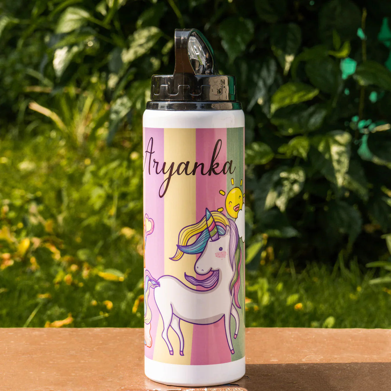 Personalised Sipper Bottle With Straw