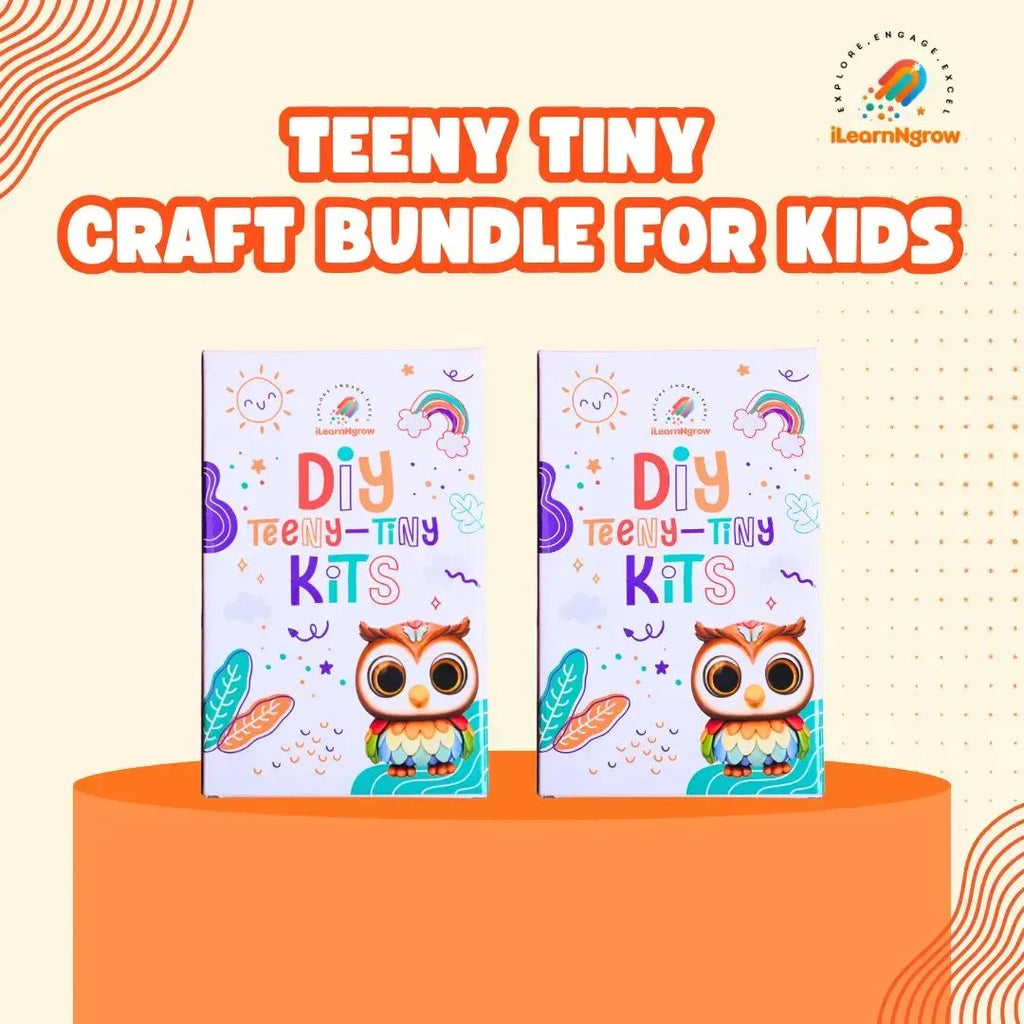 Teeny Tiny Space & Animal Craft Bundle for Kids – Door Handle Name Plate & Animal Painting Kit