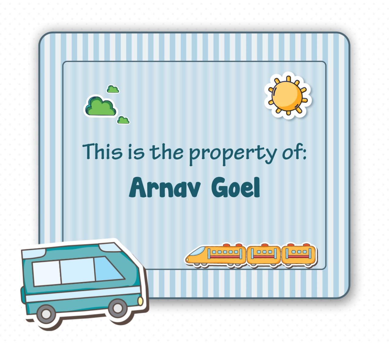 Personalised Luggage Tags-Transport