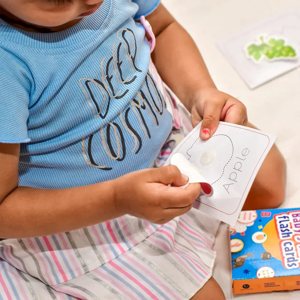 iLearnNGrow Baby’s First Fruits Flash Cards – Interactive Learning Flash Card Set for Kids