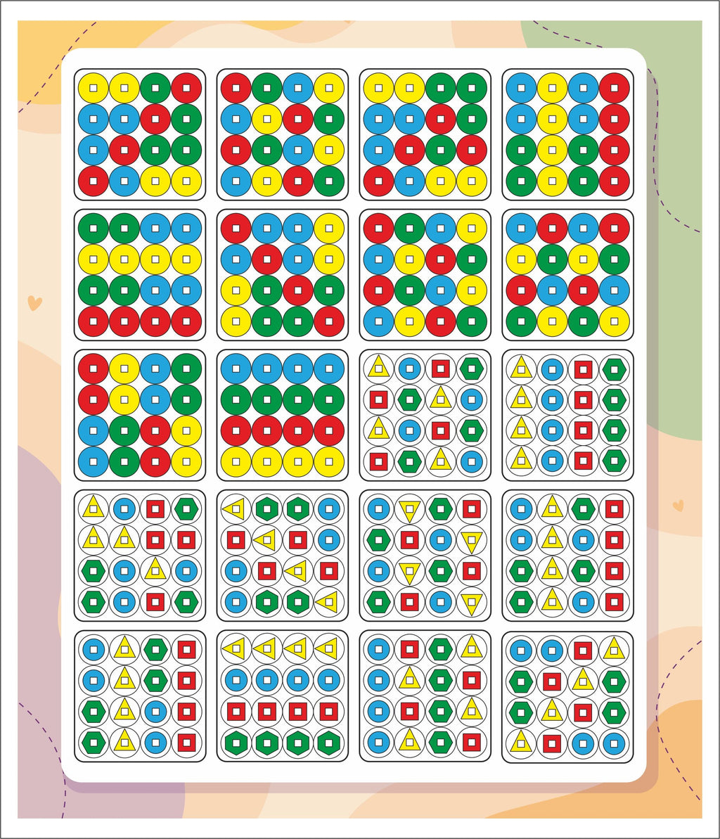 Wooden Puzzle Toy - Color Shape Matching for Kids