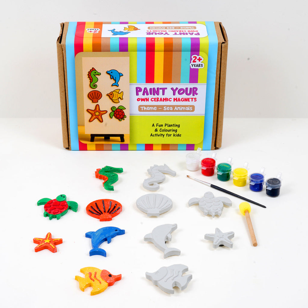 Paint your own Ceramic Magnets : Sea Animals