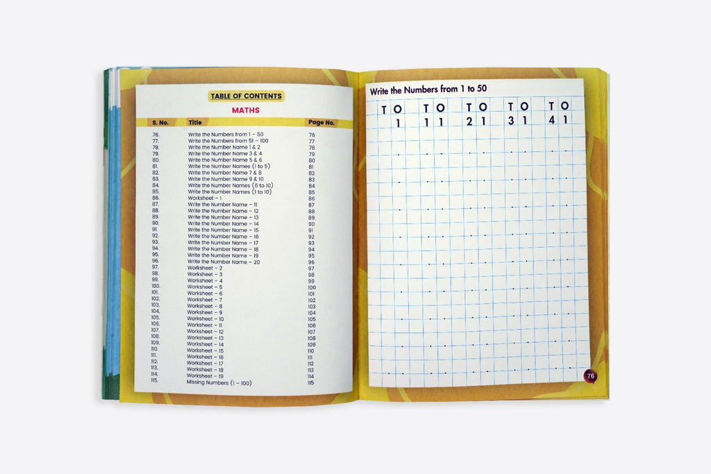 Early Learning Activity Books -Part 1 , Age Group 4+ years