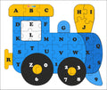 Wooden Jigsaw Puzzle – Train Shaped English Alphabets